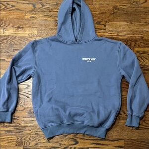 Woman’s Blue White Fox Hoodie